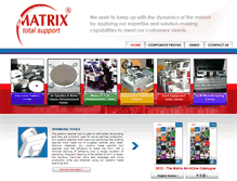 Tablet Screenshot of matrixtech.com.sg